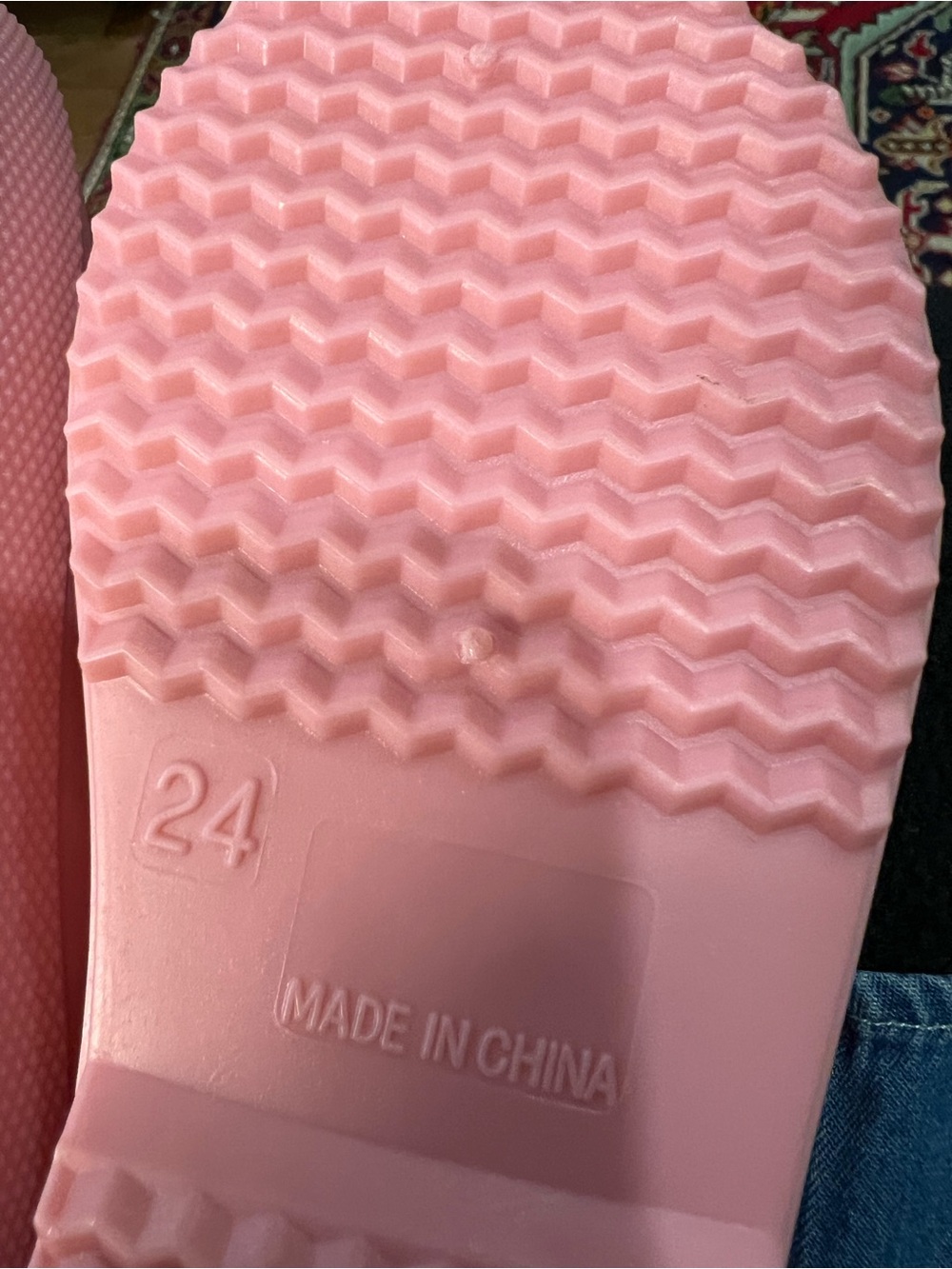Gentlechild Pink Kids' Rain Boots-cute as a button-never worn size 8 - Picture 5 of 5